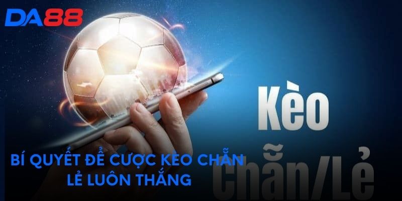 Bí quyết để cược kèo chẵn lẻ luôn thắng